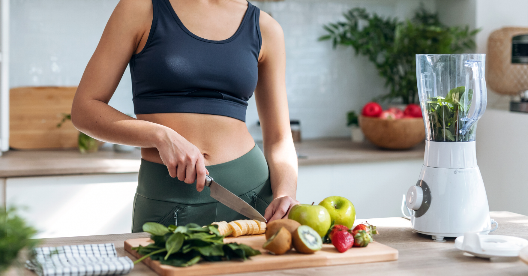 woman cooking in kitchen