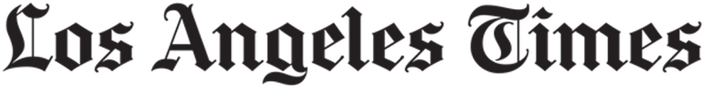 Los Angeles Times logo in black text on a white background